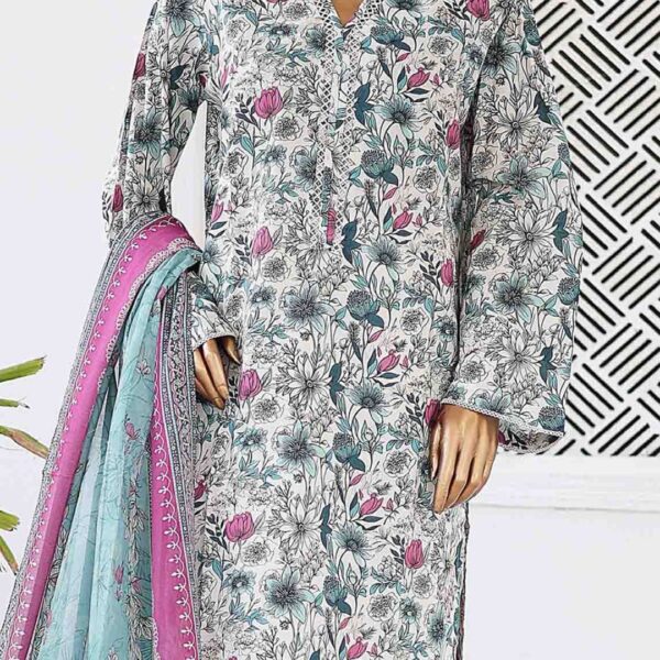 Unstitched 2 Piece Printed Khaddar - Image 3