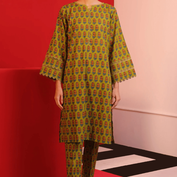 Unstitched 2 Piece Printed Khaddar