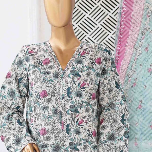 Unstitched 2 Piece Printed Khaddar - Image 2