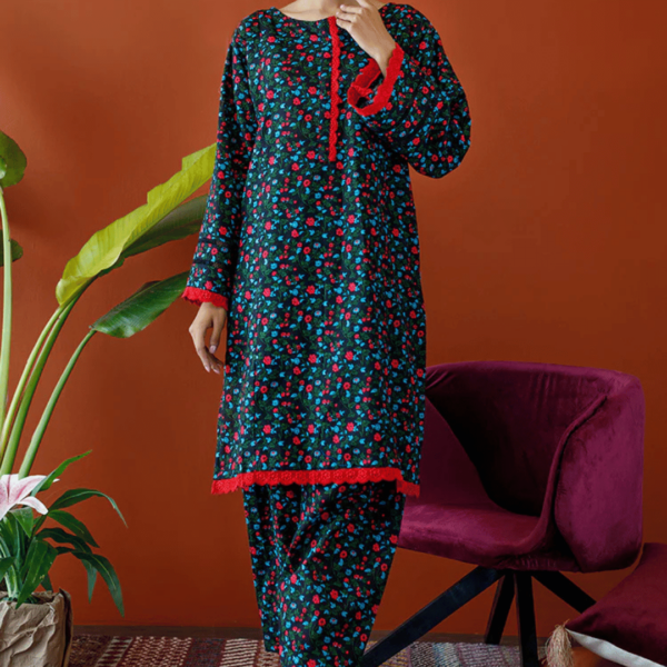 Unstitched 2 Piece Printed Khaddar