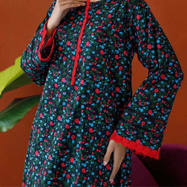 Unstitched 2 Piece Printed Khaddar - Image 3